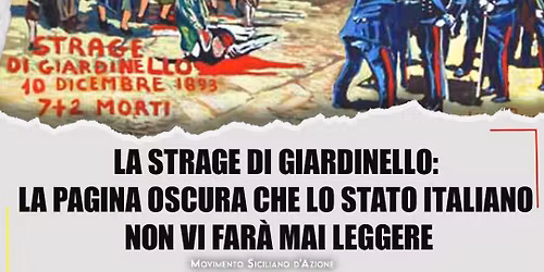 STRAGE savoia, a Giardinello