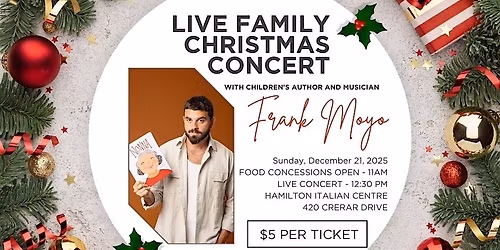 Family Christmas Concert with Frank Moyo (Music Artist & Children's Author)