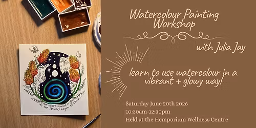 Watercolour Painting workshop with Julia Jay