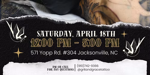 1yr. Anniversary Tattoo Flash Event 