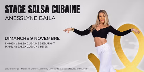 Stage Salsa Cubaine avec Anesslyne Baila