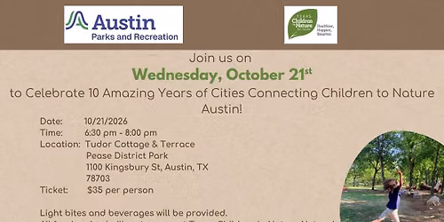 Celebrate 10 Years of Cities Connecting Children to Nature in Austin