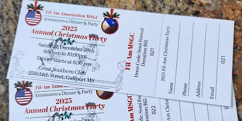Annual Fil-Am Mississippi Gulf Coast Christmas Party