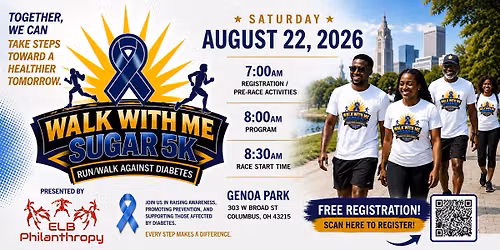 Walk with Me Sugar 5K Run\/Walk Against Diabetes presented by ELB Philanthropy