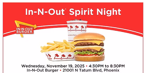 In-N-Out Spirit Fundraiser Night