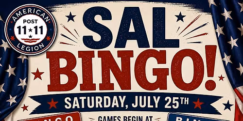 SAL Bingo Night at American Legion Post 11-11