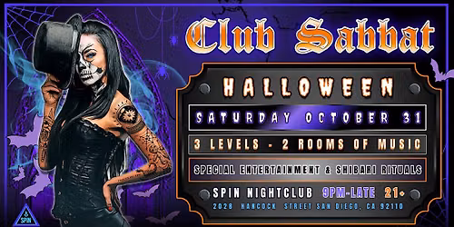 Sabbat Halloween \u2022 Spin San Diego