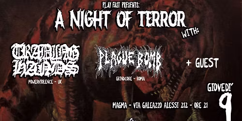 A NIGHT OF TERROR: Trading Hands (UK) + Plague Bomb + guest