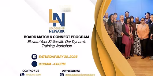 Leadership Newark's Board Match & Connect Program