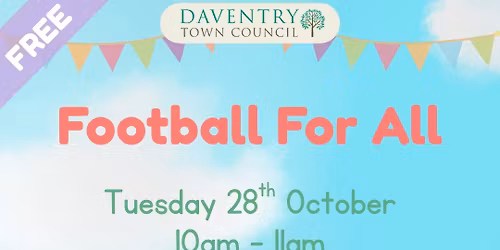 Football For All - October Half Term Session
