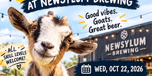 Goat Yoga At Newsylum Brewing