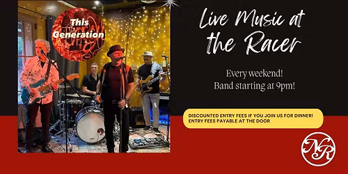 Live Music at the Racer ft. This Generation