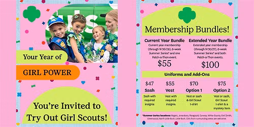 Girl Scouts - Diamonds Searcy Summer Series for new Girl Scouts!