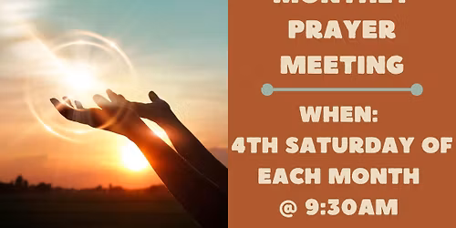 Monthly Prayer Meeting