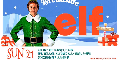 New Orleans Klezmer All-Stars, Holiday Art Market and ELF!