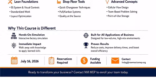 Fundamentals of Lean Manufacturing Workshop
