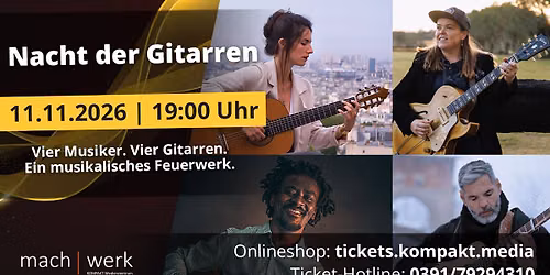 Nacht der Gitarren 2026 | Magdeburg | machwerk