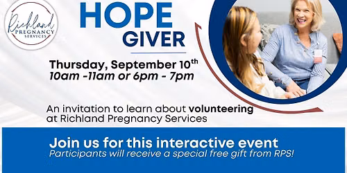 Hope Giver: Volunteer Discovery Event