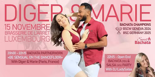 SENSUAL BACHATA avec les champions BSWC Geneva 2024 et BSC Germany 2025 Diger et Marie (Paris)