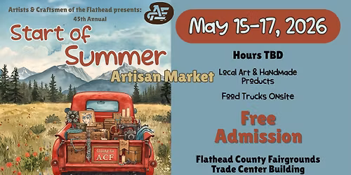 ACF Start of Summer Artisan Market 2026