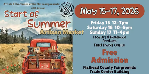 ACF Start of Summer Artisan Market 2026