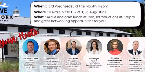 WE Network St. Johns - Monthly Networking Event