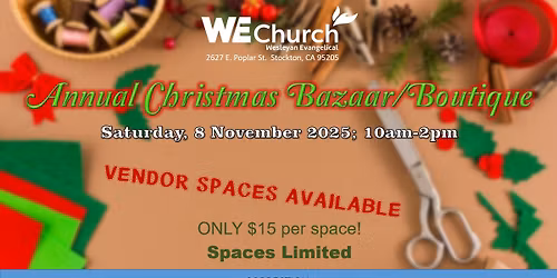 WE Church Annual Christmas Bazaar\/Boutique