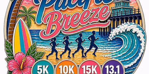 Pacific Breeze 5k, 10k, 15k, Half Marathon