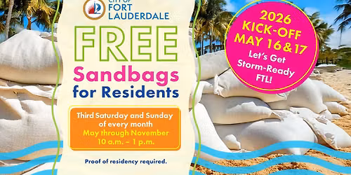 Fort Lauderdale Resident Sandbag Distribution Event (Holiday Park)