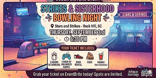 Strikes & Sober Sisters - Ladies Bowling Night