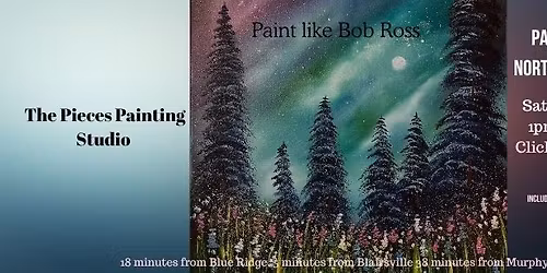 Paint like BOB ROSS North Ga starry night 
