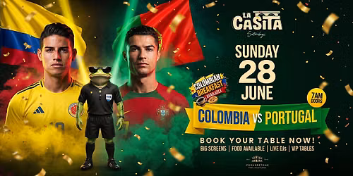 COLOMBIA VS PORTUGAL \u26bd EN VIVO Y A TODO VOLUMEN EN LA CASITA