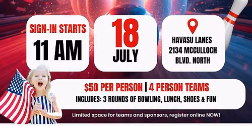 5th Annual Kiwanis Krazy Bowling Tournament | ‘Merica! Red, white,  & bowl!