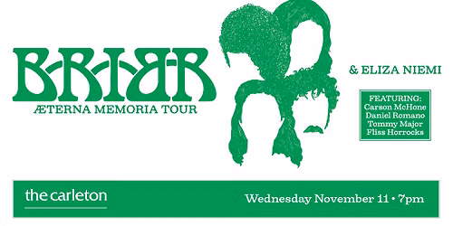 BRIAR featuring Daniel Romano w\/ special guest Eliza Niemi Live at The Carleton