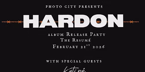 Hardon - 'The Resume' Album Release Party