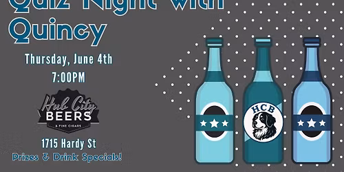 Quiz Night with Quincy at Hub City Beers