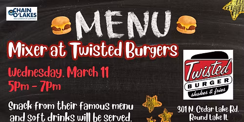 Twisted Burger Round Lake Mixer!