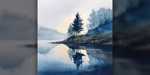 Watercolor Landscape  - Paint Along (& NA Sip)