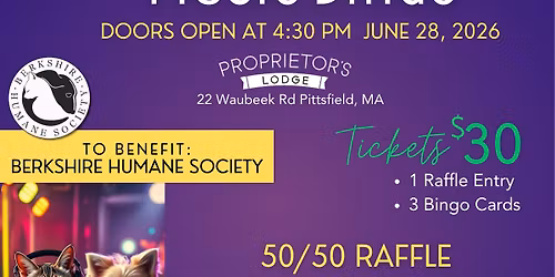 MUSIC BINGO to Benefit Berkshire Humane Society