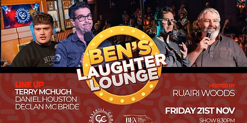 SOLD OUT: Terry McHugh \/\/ Cavehill Comedy Club \/\/ Fri 21st Nov \/\/ Doors 7.30pm - Show 8.30pm!