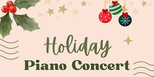 Piano Concert at Laurel Oaks