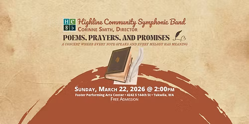 Winter 2026 - "Poems, Prayers, and Promises" Concert