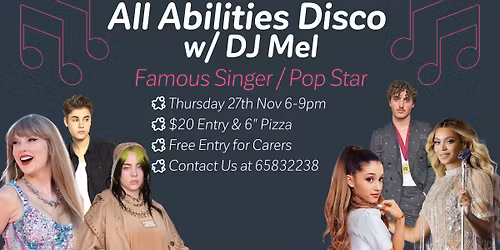 All Abilities Disco w\/ DJ Mel