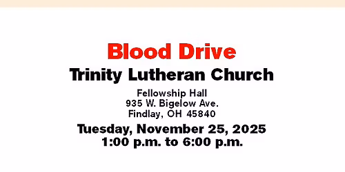 RED CROSS BLOOD DRIVE AT TRINITY