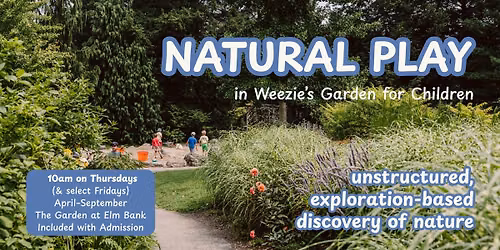 Natural Play in Weezie's Garden for Children