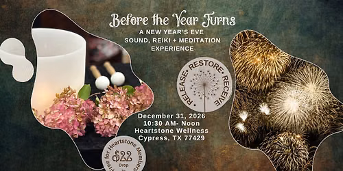 Before the Year Turns New Year's Eve Sound, Reiki, and Meditation experience