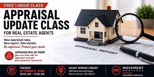 Appraisal Update Class for Real Estate Agents