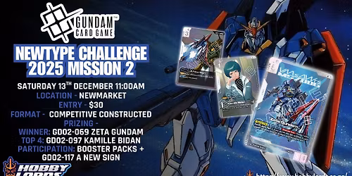 Gundam Card Game - Newtype Challenge 2025 Mission 2!