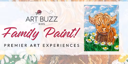 Family Paint! "Mini Moo Highland Cow"