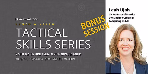 StartingBlock :Tactical Skills Series featuring Leah Ujah (Bonus Session)